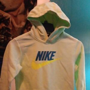 Nike Kids Hoodie - Light Neon Green and Blue Nike Hoodie Never Worn.